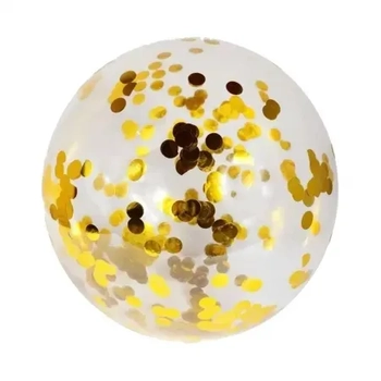 Q23478 BALAO BUBBLE N°18 C/CONFETE DOURADO