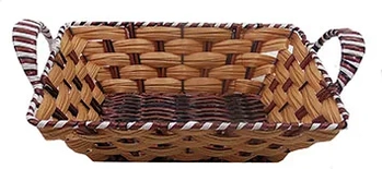 CA3149 CESTA DE PLASTICO 24X19X6CM RETAN MARROM