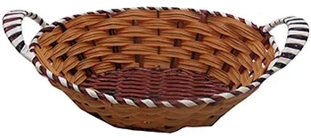 CA3146 CESTA DE PLASTICO 25X20X6CM OVAL MARROM