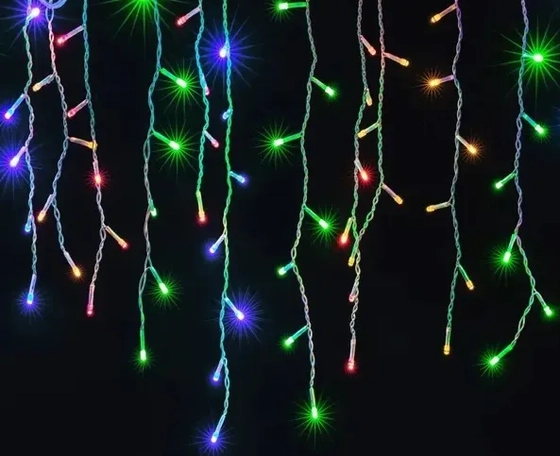 11803 CASCATA 200LEDS COLOR 8 FUNCOES