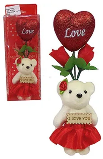 ASH820043 ENFEITE CORACAO C/URSO