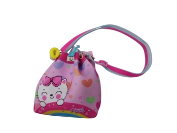 B4356 BOLSINHA BUCKETGATINHA BRANCA COM LAÇO