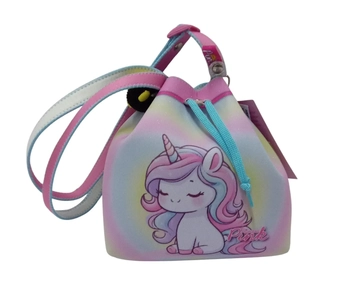 B4348 BOLSINHA BUCKET UNICÓRNIO ROSA
