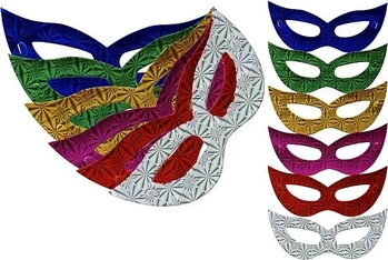 915157 MASCARA DE PAPEL GATINHA HOLOGRAFICA C/10