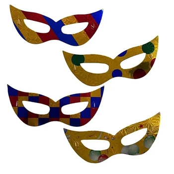 915158 MASCARA DE PAPEL GATINHA LISTRADA C/10