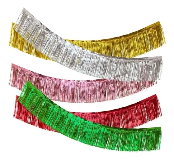 915170 VARAL METALIZAADO CORES SORTIDAS 30X300CM