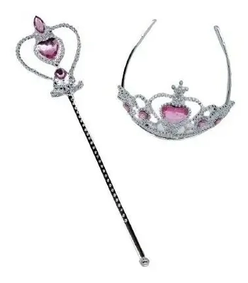 915177 KIT TIARA C/ VARINHA PRINCESA