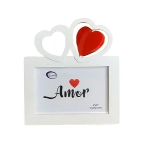 WX5870 PORTA RETRATO CORACOES DUPLO 10X15CM