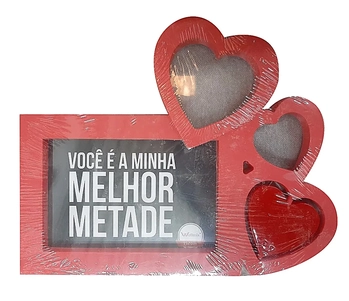 WX5869 PORTA RETRATO CORACOES TRIPLO 10X15