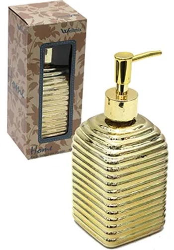 WX5932 PORTA SABONETE LIQUIDO DE VIDRO 500ML LINHAS