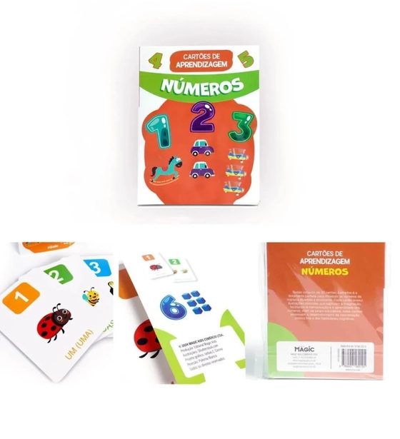 582125 -NUMEROS - CARTAO DE APRENDIZAGEM
