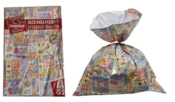 809460 SACO P/PRESENTE PEROLADO 45X59 BABY JUNGLE C/25