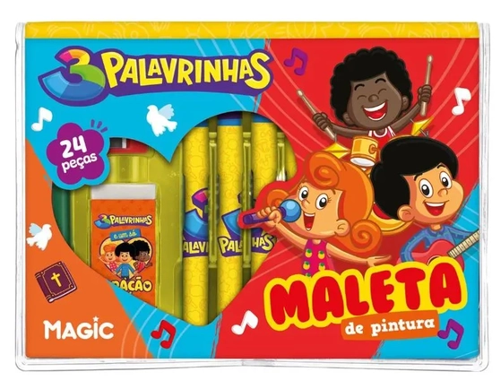 902352 MALETA DE PINTURA 24 PEÇAS - 3 PALAVRINHAS