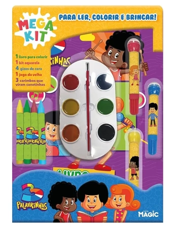 80558 3 PALAVRINHAS - LER, COLORIR E BRINCAR