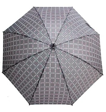 7163-3 GUARDA-CHUVA PORTARIA MANUAL XADREZ C/CABO CURVO