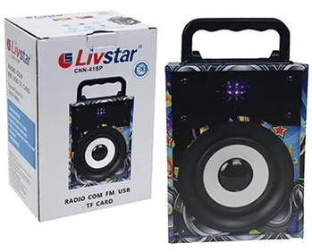 CNN-407 CAIXA DE SOM PORTATIL COLORS 40W BIVOLT C/LUZ