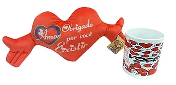 M284A-K KIT CORACAO PP ESTAMPADO C/CANECA AMOR