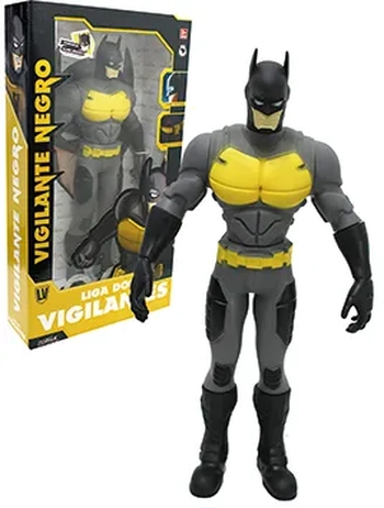B243 BONECO VIGILANTES - VIGILANTE NEGRO GRANDE