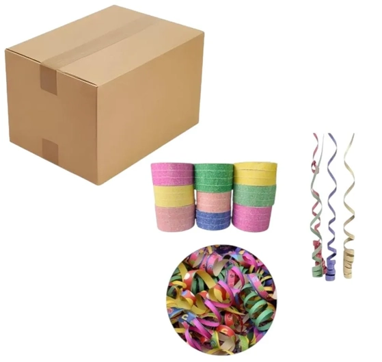 SERPENTINA DE PAPEL C/75 PCTES C/12 ROLOS