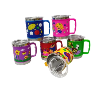MAX0002 CANECA KIDS DE INOX C TAMPA 350ML