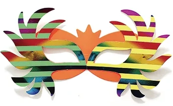 F-38/MOD-459 MASCARA EM PAPEL COLORIDO C/12