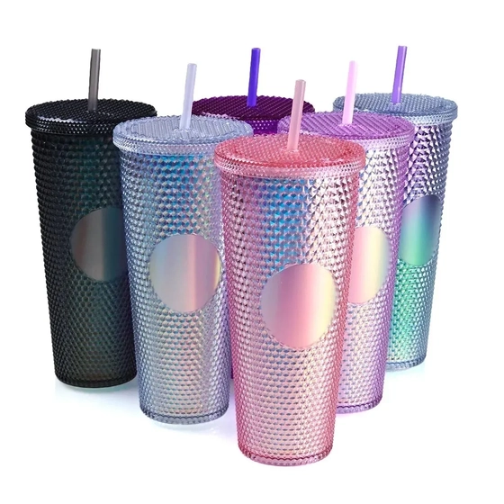 GDR1077 COPO PLASTICO C CANUDO 720ML