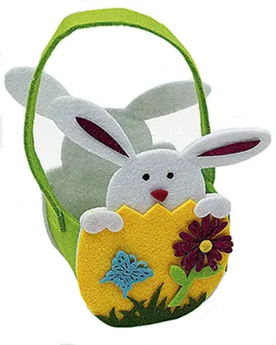 BF2677 CESTINHA DE PASCOA DE FELTRO  20CM