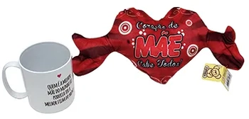 M284-M-K KIT CORACAO PP ESTAMPADO C/CANECA MAE