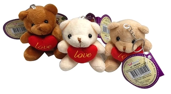 WB5854 CHAVEIRO DE PELUCA URSINHO 9.5CM