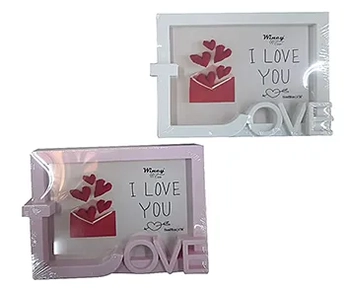 PHC01162 PORTA RETRATO PLASTICO COLOR LOVE