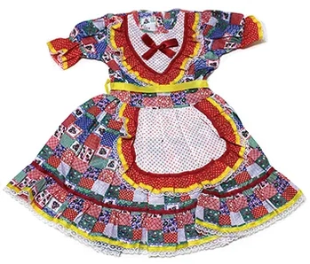 6030 VESTIDO JUNINO POP ESTAMPADO P/M/G/GG