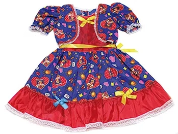 6031 VESTIDO JUNINO POP ESTAMPADO P/M/G/GG