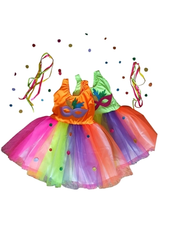 015 FANTASIA INFANTIL ARCO IRIS CARNAVAL TAM G