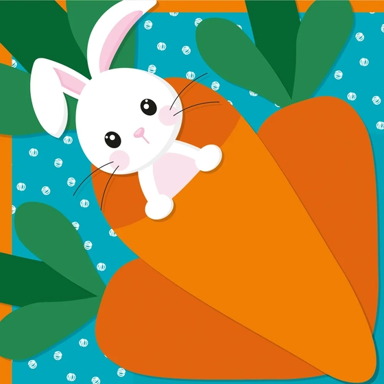 88500403 EXPRESS CARROT AZUL 39X39 PT C/25 UN