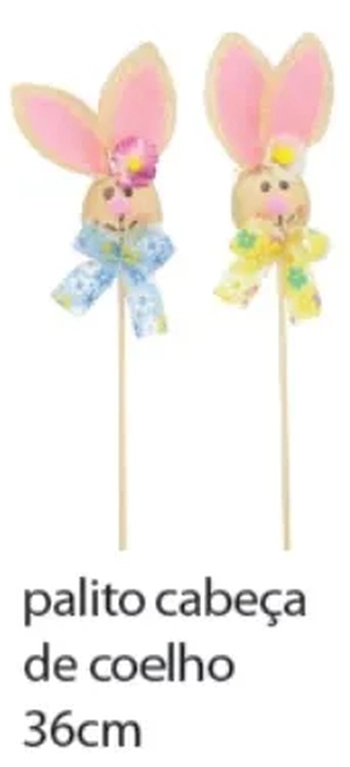 AX20586-A PALITO CABECA DE COELHO 36CM