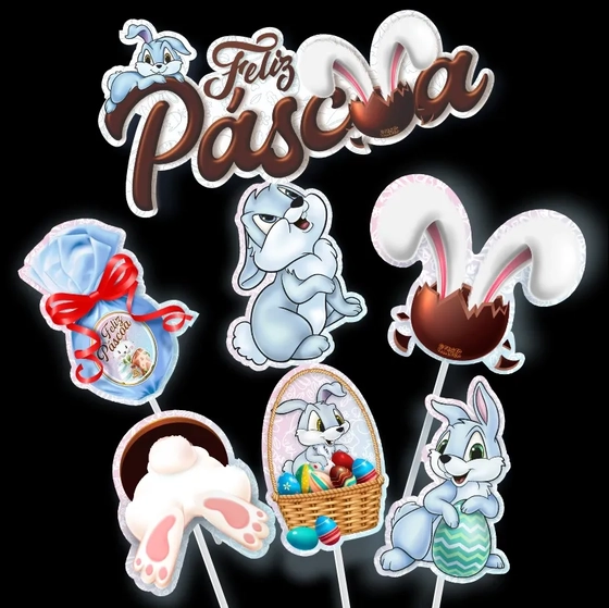 1361 TOPPERS P/DOCE PASCOA C/07