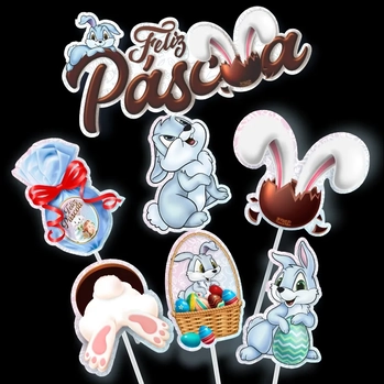 1361 TOPPERS P/DOCE PASCOA C/07