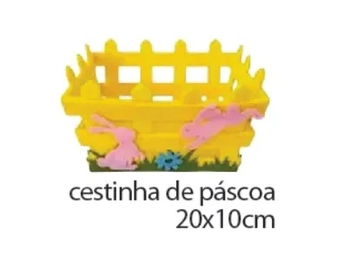 BF2680 CESTINHA PASCOA 20X10CM