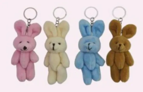 CH2320 CHAVEIRO PELUCIA COELHO 8CM