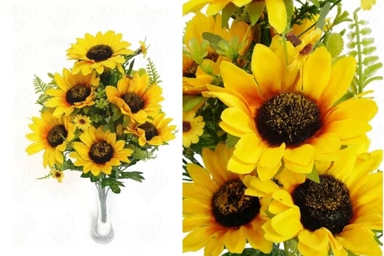 06633 BUQUE DE GIRASSOL X10 45CM