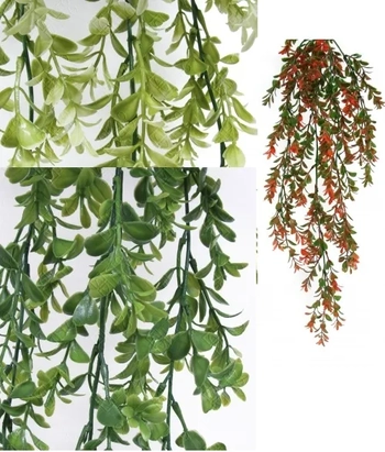 E/0729 PENDENTE FOLHAGENS DE BUCHINHO X5 72CM