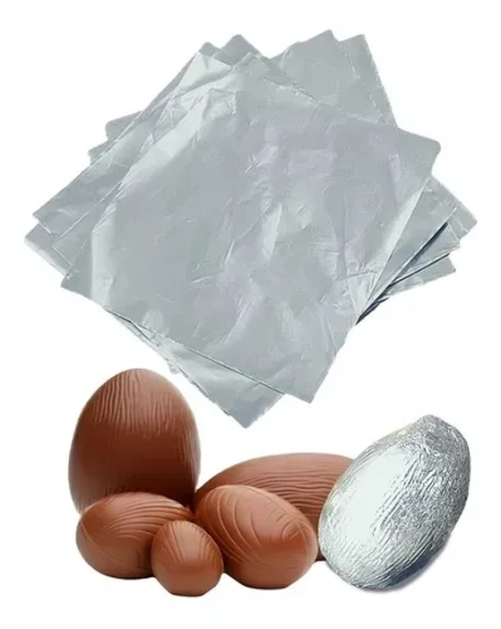 221005 ALUMINIO PRATA PARA OVO DE PASCOA 500G 40X27CM C/50