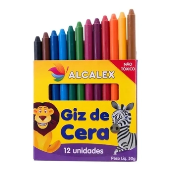 304 GIZ DE CERA FINO - 12 CORES