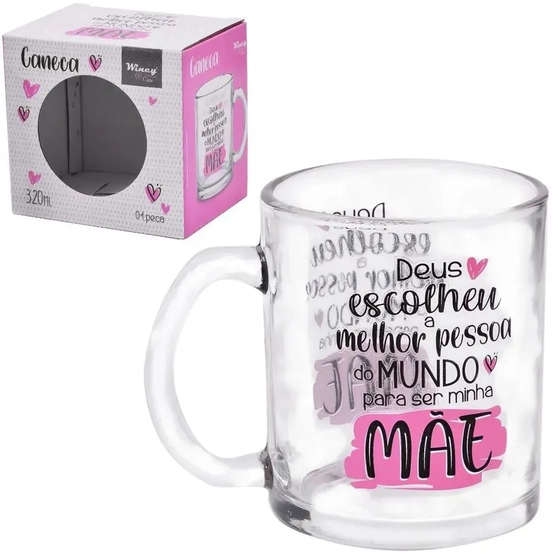 FBC01008 CANECA MAE BLESSED DE VIDRO 320ML