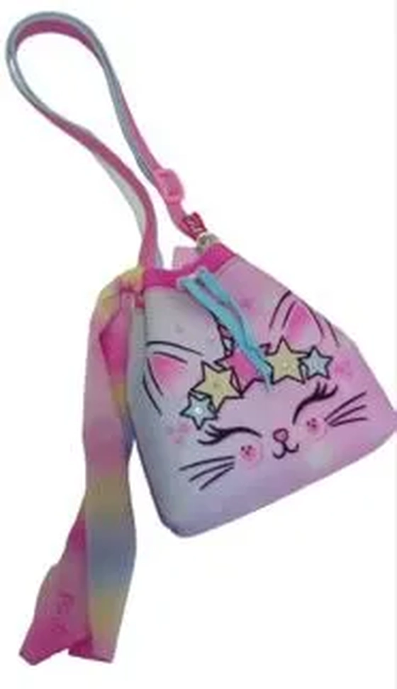 B4941 BUCKET GATINHA COM COROA ESTRELA