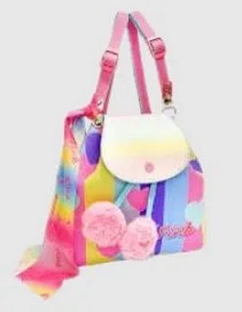 M4903 MOCHILA CORACAO POMPOM