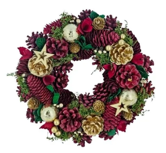 917497 GUIRLANDA C/PINHA LUXO 30CM