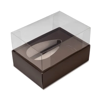 P0385 CAIXA OVO DE COLHER 100G MARROM C/05