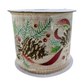 917706 FITA NATALINA DECORADA 6.3CMX2M