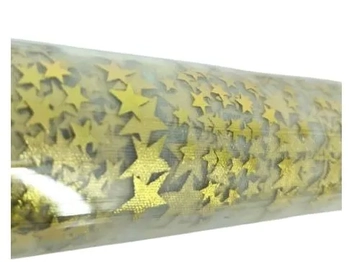 917711 ROLO TELA PARA DECORACAO DOURADA 48CMX2M